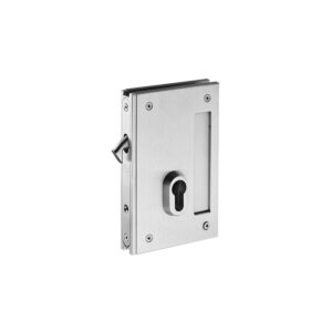 IN.20.349 - 1 - Cerradura para Puertas Correderas de Cristal - Acabado Satín