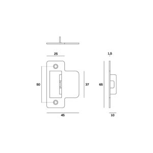 IN.20.364 - 2 - Cerradero reversible compatible con IN.20.362