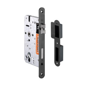 IN.20.895.R.TB - 1 - Cerradura de embutir serie 890 para cilindro europeo - Titanium Black