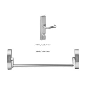 IN.20.952 - 1 - Cerradura JNF antipánico reversible para puertas de 1 hoja